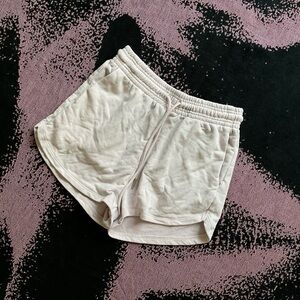 Casual Lavender Cream Shorts